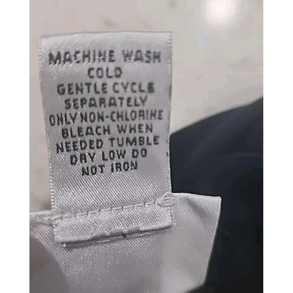 Chico's Travelers Dress Black Bodice Wrap Side Gathered Knee Length Women's 12 - Picture 10 of 10